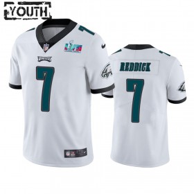 Lasten Philadelphia Eagles NFL Pelipaita Haason Reddick 7 Valkoinen Super Bowl LVII Vapor Limited